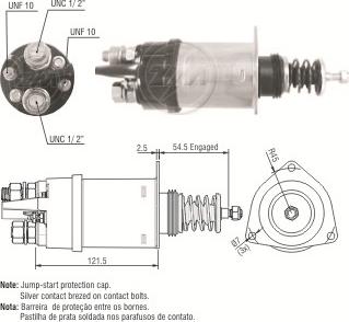 ERA ZM362 - Solenoid Switch, starter www.autospares.lv