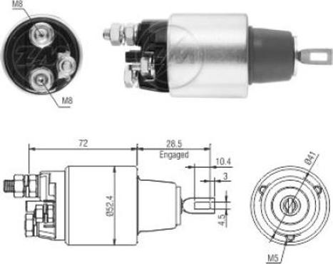 ERA ZM3382 - Ievilcējrelejs, Starteris www.autospares.lv