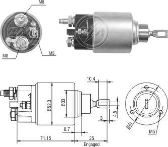 ERA ZM376 - Ievilcējrelejs, Starteris www.autospares.lv