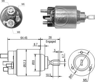 ERA ZM371 - Ievilcējrelejs, Starteris www.autospares.lv