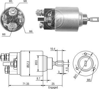 ERA ZM378 - Ievilcējrelejs, Starteris www.autospares.lv