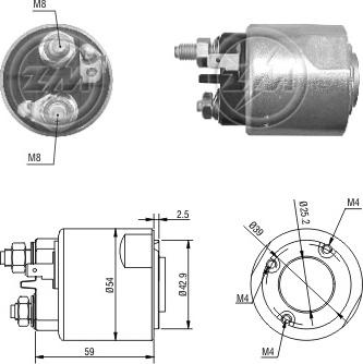 ERA ZM2495 - Ievilcējrelejs, Starteris www.autospares.lv