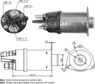 ERA ZM2461 - Solenoid Switch, starter www.autospares.lv