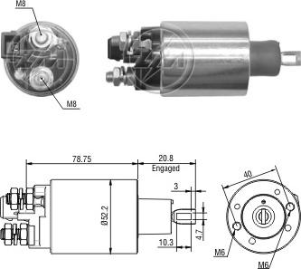 ERA ZM2482 - Ievilcējrelejs, Starteris www.autospares.lv