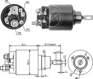 ERA ZM2571 - Ievilcējrelejs, Starteris www.autospares.lv