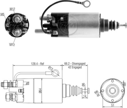 ERA ZM2842 - Ievilcējrelejs, Starteris www.autospares.lv