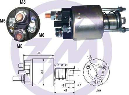 ERA ZM2396 - Ievilcējrelejs, Starteris www.autospares.lv