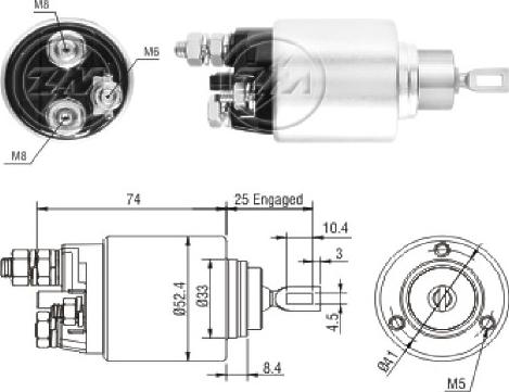 ERA ZM2381 - Ievilcējrelejs, Starteris www.autospares.lv