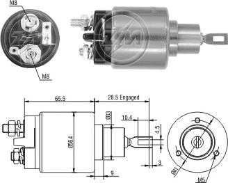 ERA ZM2773 - Ievilcējrelejs, Starteris www.autospares.lv