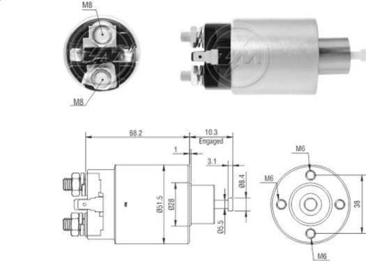 ERA ZM7995 - Ievilcējrelejs, Starteris www.autospares.lv