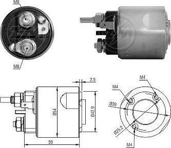 ERA ZM7495 - Ievilcējrelejs, Starteris www.autospares.lv