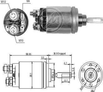 ERA ZM741 - Ievilcējrelejs, Starteris www.autospares.lv