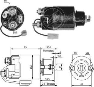 ERA ZM704 - Ievilcējrelejs, Starteris www.autospares.lv