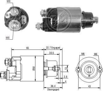 ERA ZM706 - Ievilcējrelejs, Starteris www.autospares.lv