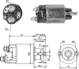 ERA ZM707 - Ievilcējrelejs, Starteris autospares.lv