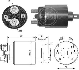 ERA ZM716 - Ievilcējrelejs, Starteris autospares.lv