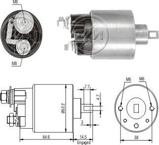 ERA ZM712 - Ievilcējrelejs, Starteris www.autospares.lv