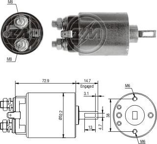 ERA ZM782 - Ievilcējrelejs, Starteris autospares.lv