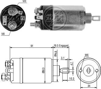 ERA ZM722 - Ievilcējrelejs, Starteris www.autospares.lv