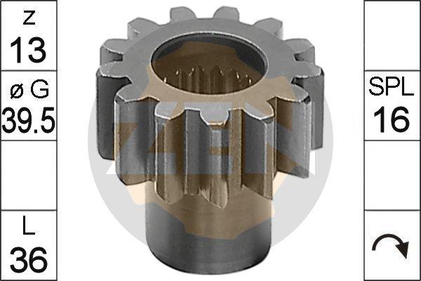 ERA ZN9302 - Pinion, bendix, starter www.autospares.lv