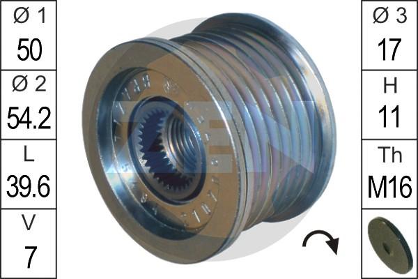 ERA ZN5494 - Pulley, alternator, freewheel clutch www.autospares.lv