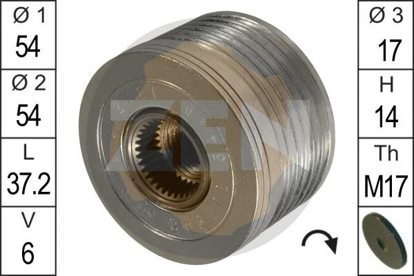 ERA ZN5440 - Pulley, alternator, freewheel clutch www.autospares.lv