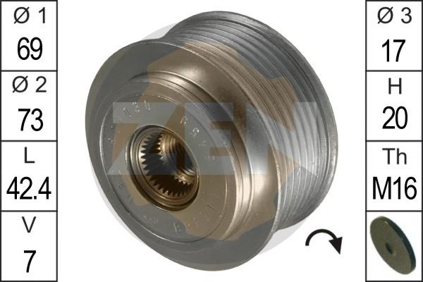 ERA ZN5459 - Шкив генератора, муфта www.autospares.lv