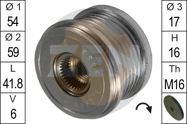 ERA ZN5453 - Piedziņas skriemelis, Ģenerators www.autospares.lv