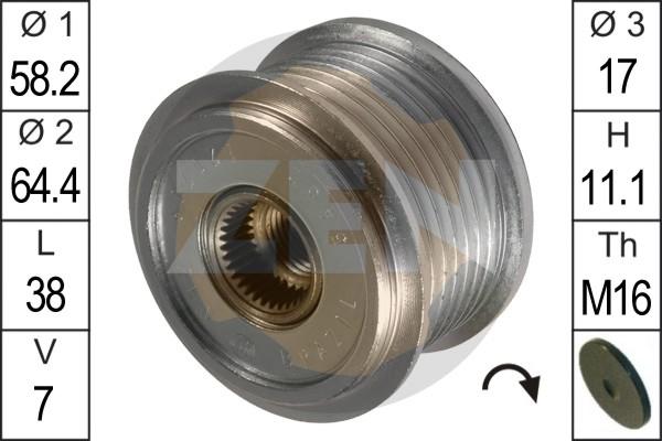 ERA ZN5452 - Piedziņas skriemelis, Ģenerators www.autospares.lv