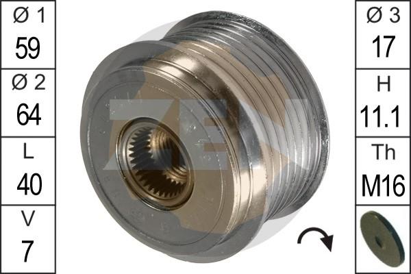 ERA ZN5431 - Шкив генератора, муфта www.autospares.lv