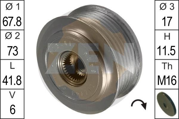 ERA ZN5425 - Piedziņas skriemelis, Ģenerators www.autospares.lv