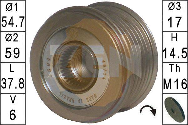 ERA ZN5594 - Piedziņas skriemelis, Ģenerators www.autospares.lv