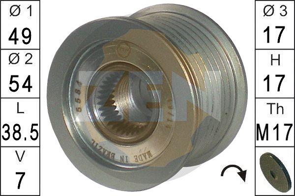 ERA ZN5584 - Шкив генератора, муфта www.autospares.lv