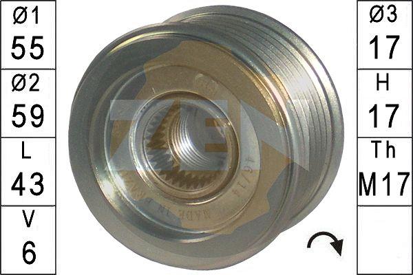 ERA ZN5585 - Piedziņas skriemelis, Ģenerators www.autospares.lv