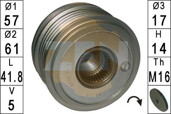 ERA ZN5583 - Шкив генератора, муфта www.autospares.lv