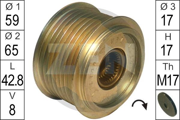 ERA ZN5527 - Шкив генератора, муфта www.autospares.lv