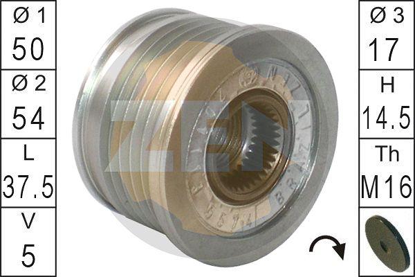 ERA ZN5574 - Шкив генератора, муфта www.autospares.lv