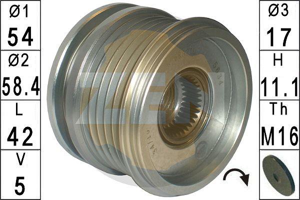 ERA ZN5634 - Шкив генератора, муфта www.autospares.lv