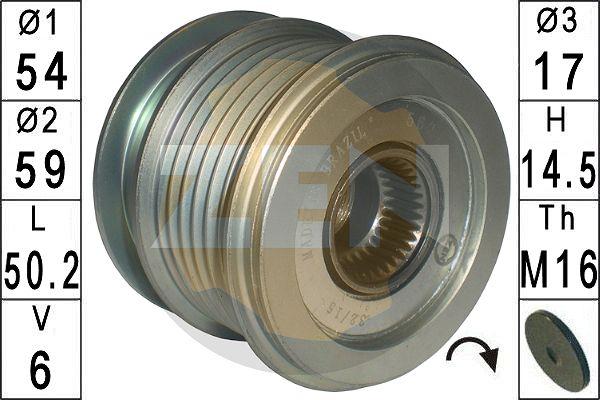 ERA ZN5624 - Шкив генератора, муфта www.autospares.lv