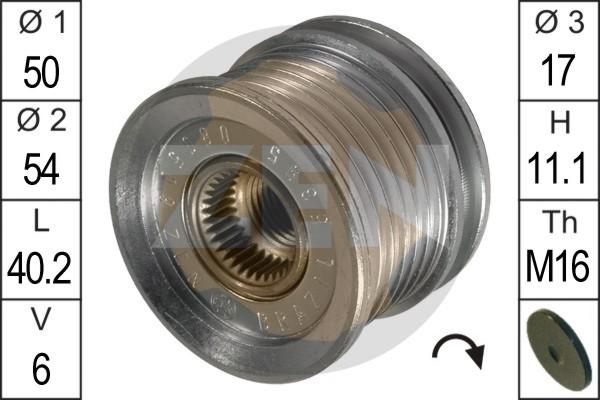 ERA ZN5395 - Pulley, alternator, freewheel clutch www.autospares.lv