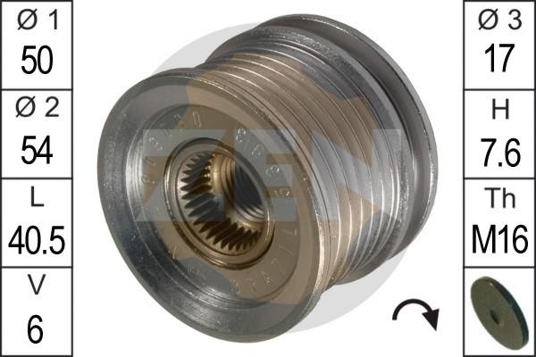 ERA ZN5393 - Шкив генератора, муфта www.autospares.lv