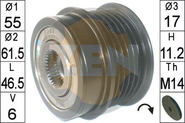 ERA zn6006 - Piedziņas skriemelis, Ģenerators www.autospares.lv