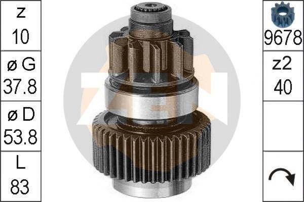 ERA ZN0954 - Pinion, bendix, starter www.autospares.lv