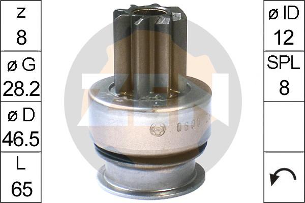 ERA ZN0600 - Ведущая шестерня, бендикс, стартер www.autospares.lv