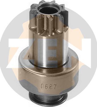 ERA ZN0687 - Ведущая шестерня, бендикс, стартер www.autospares.lv