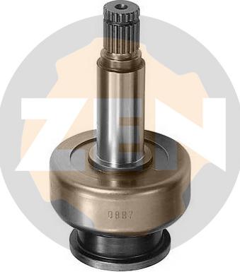 ERA ZN0887 - Ведущая шестерня, бендикс, стартер www.autospares.lv