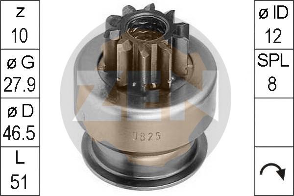 ERA ZN0825 - Zobrats, Starteris www.autospares.lv