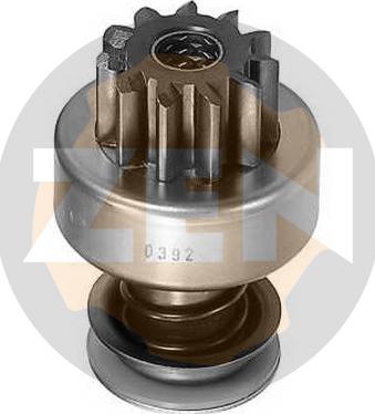 ERA ZN0392 - Ведущая шестерня, бендикс, стартер www.autospares.lv