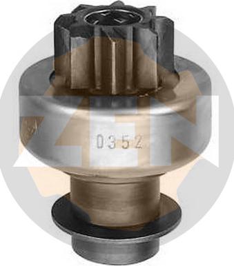 ERA ZN0352 - Ведущая шестерня, бендикс, стартер www.autospares.lv