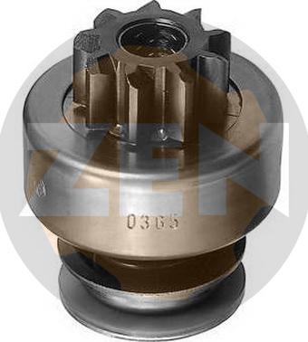 ERA ZN0365 - Pinion, bendix, starter www.autospares.lv